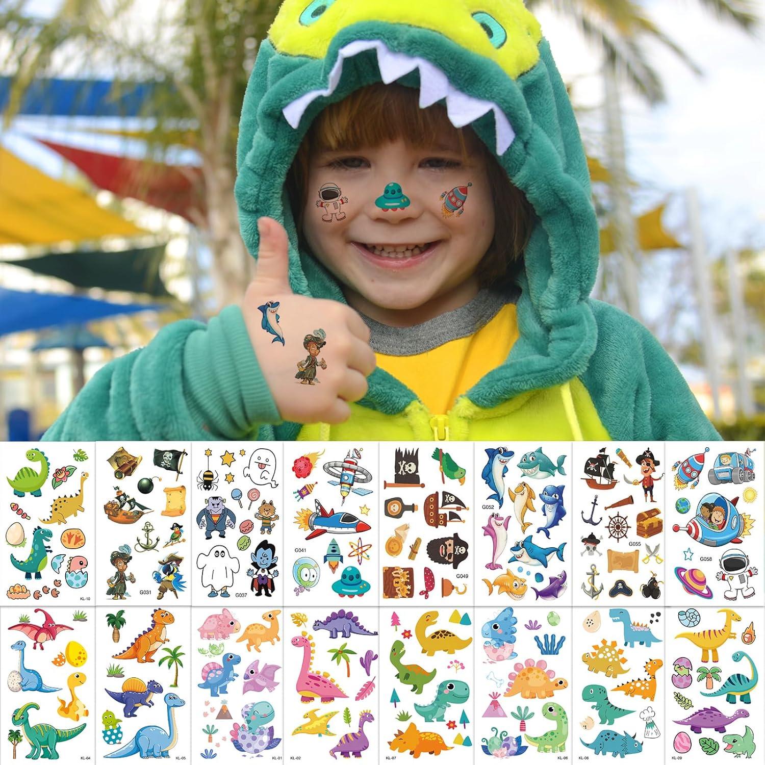 Set de Tatuajes Temporales para Niños Zhtulck - 800 Diseños Creativos