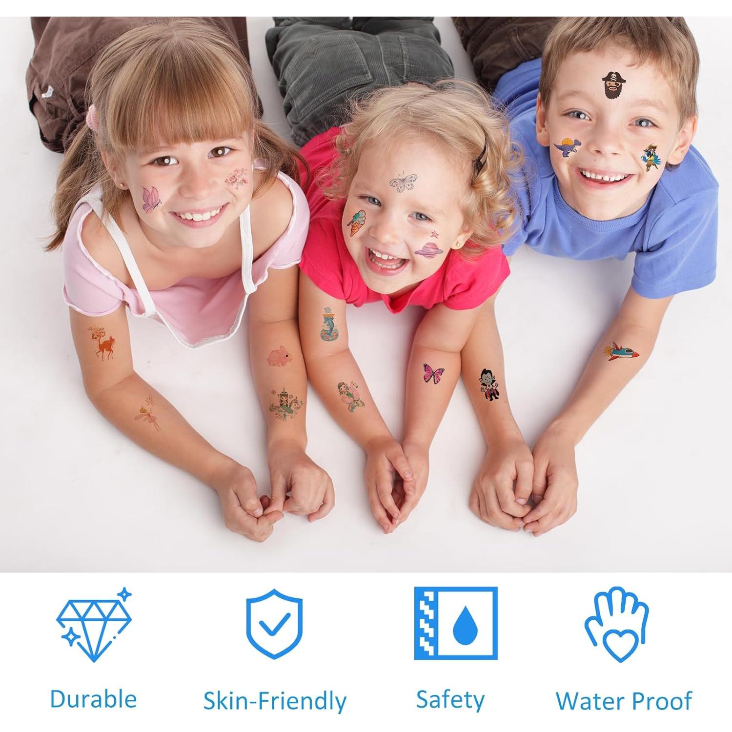 Set de Tatuajes Temporales para Niños Zhtulck - 800 Diseños Creativos