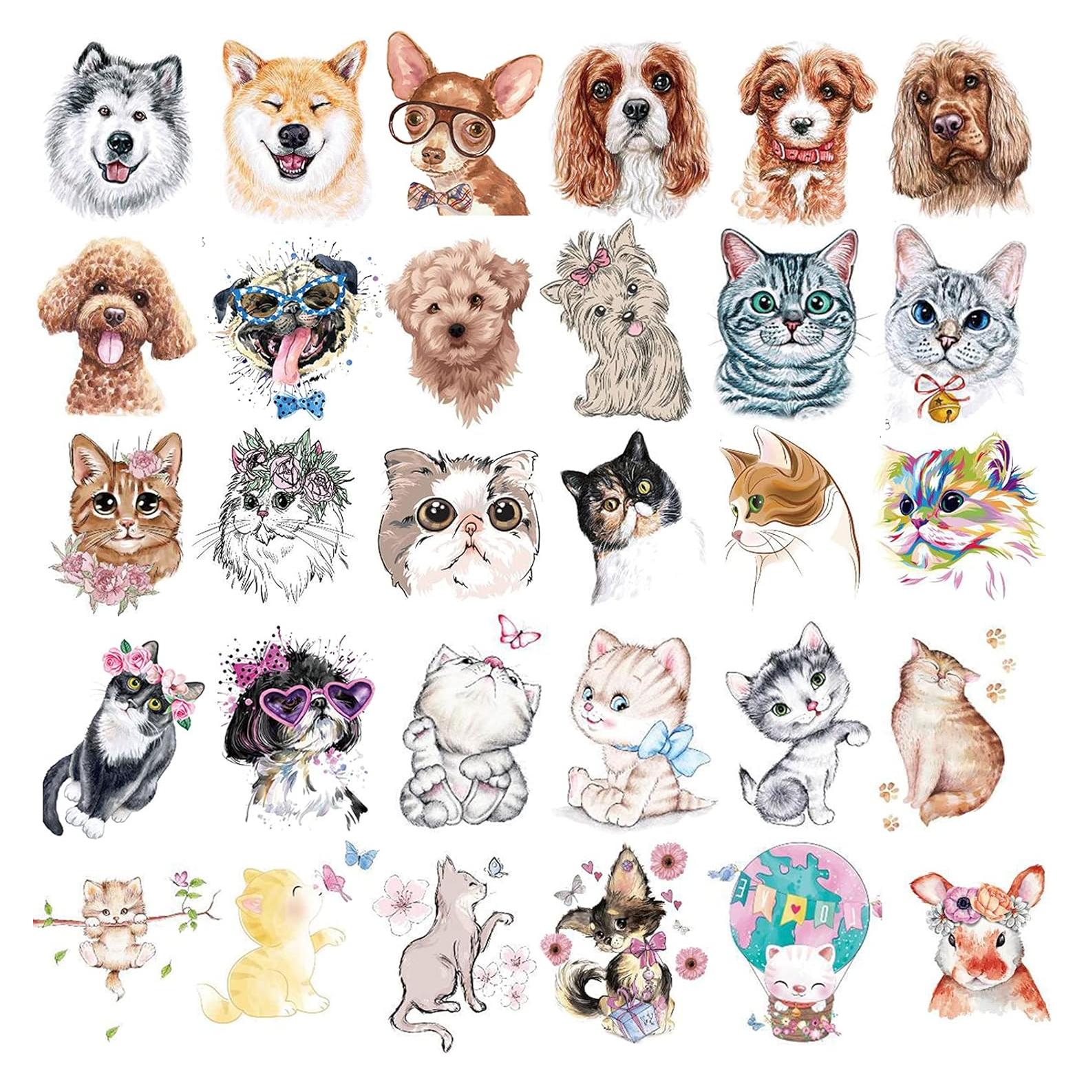 Tatuajes Temporales de Animales Ooopsi - 30 Piezas para Niños