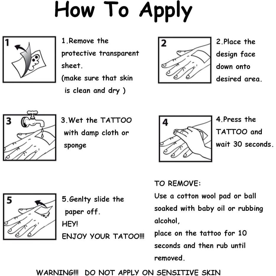 120 Tatuajes Temporales Brillantes Galaxia Niños 12 Hojas