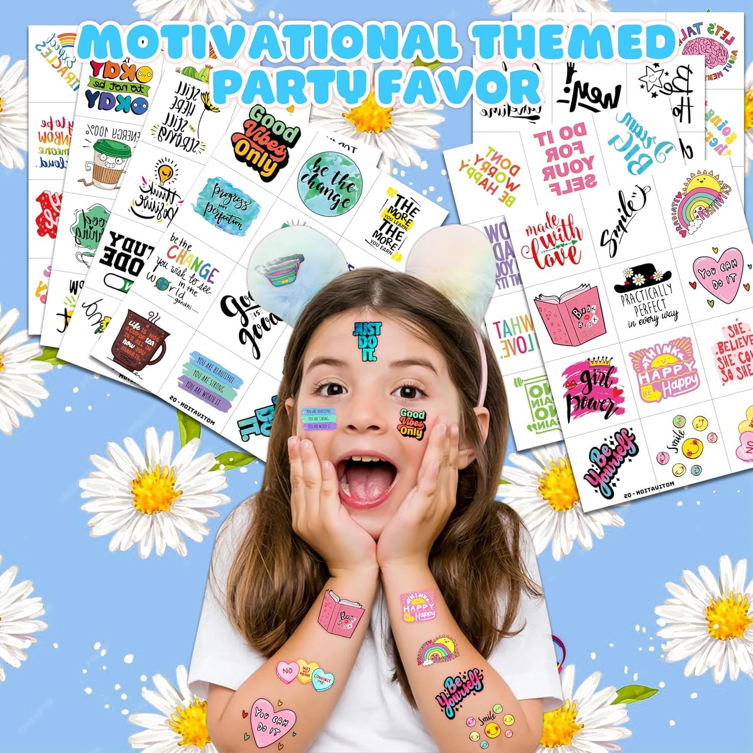 96 Tatuajes Temporales Motivacionales Frawharmone 16x11.9cm