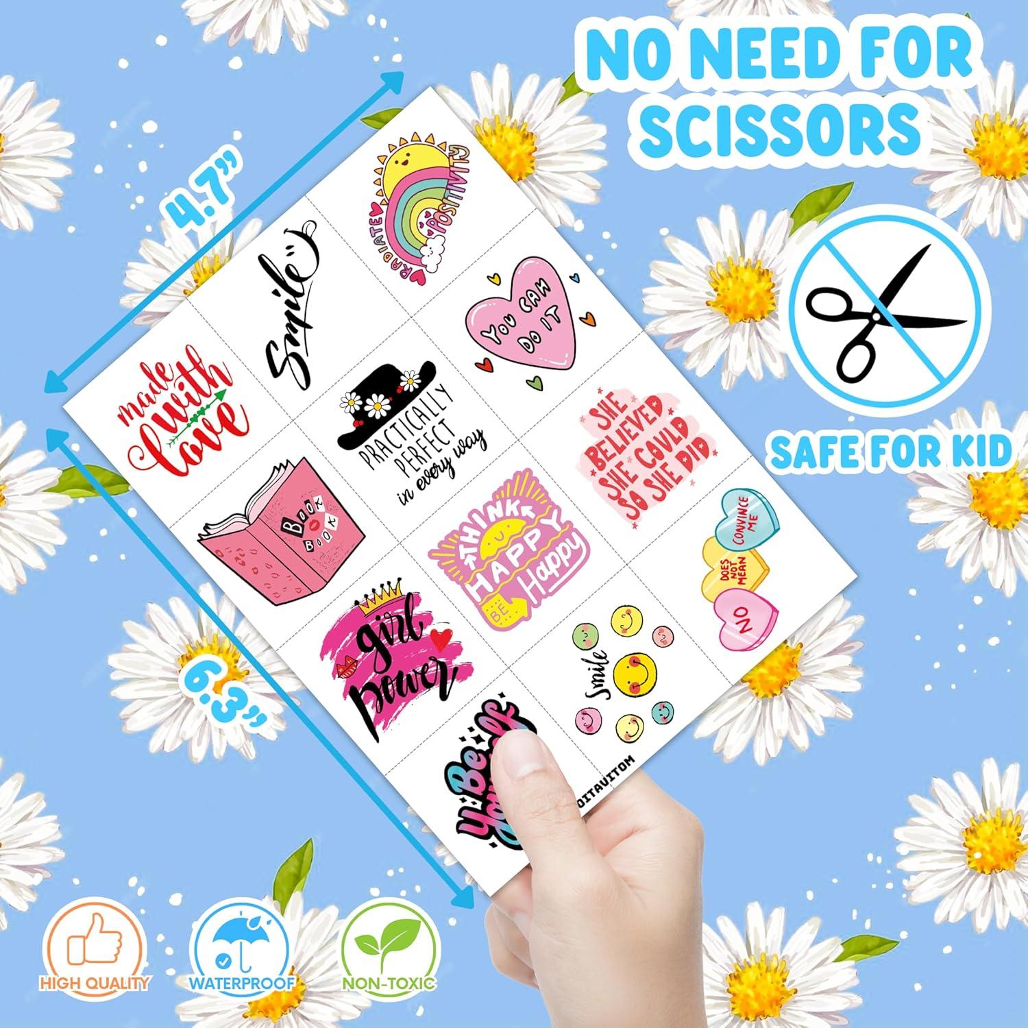 96 Tatuajes Temporales Motivacionales Frawharmone 16x11.9cm