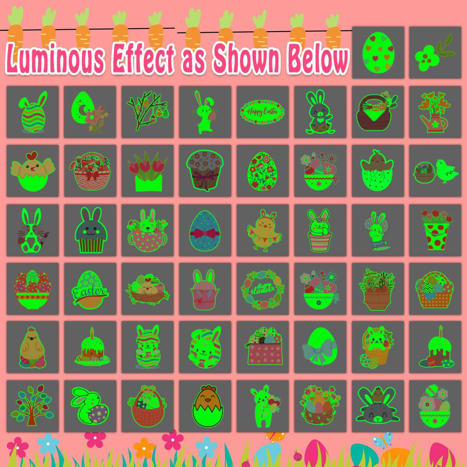 Tatuajes Temporales Luminosos Partywind para Niños - 50 PCS