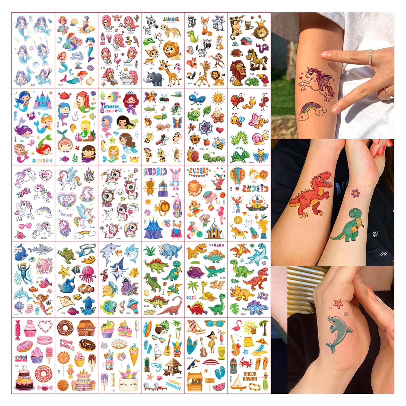 Tatuajes Temporales para Niños Funtattoo 30 Hojas 400+ Estilos