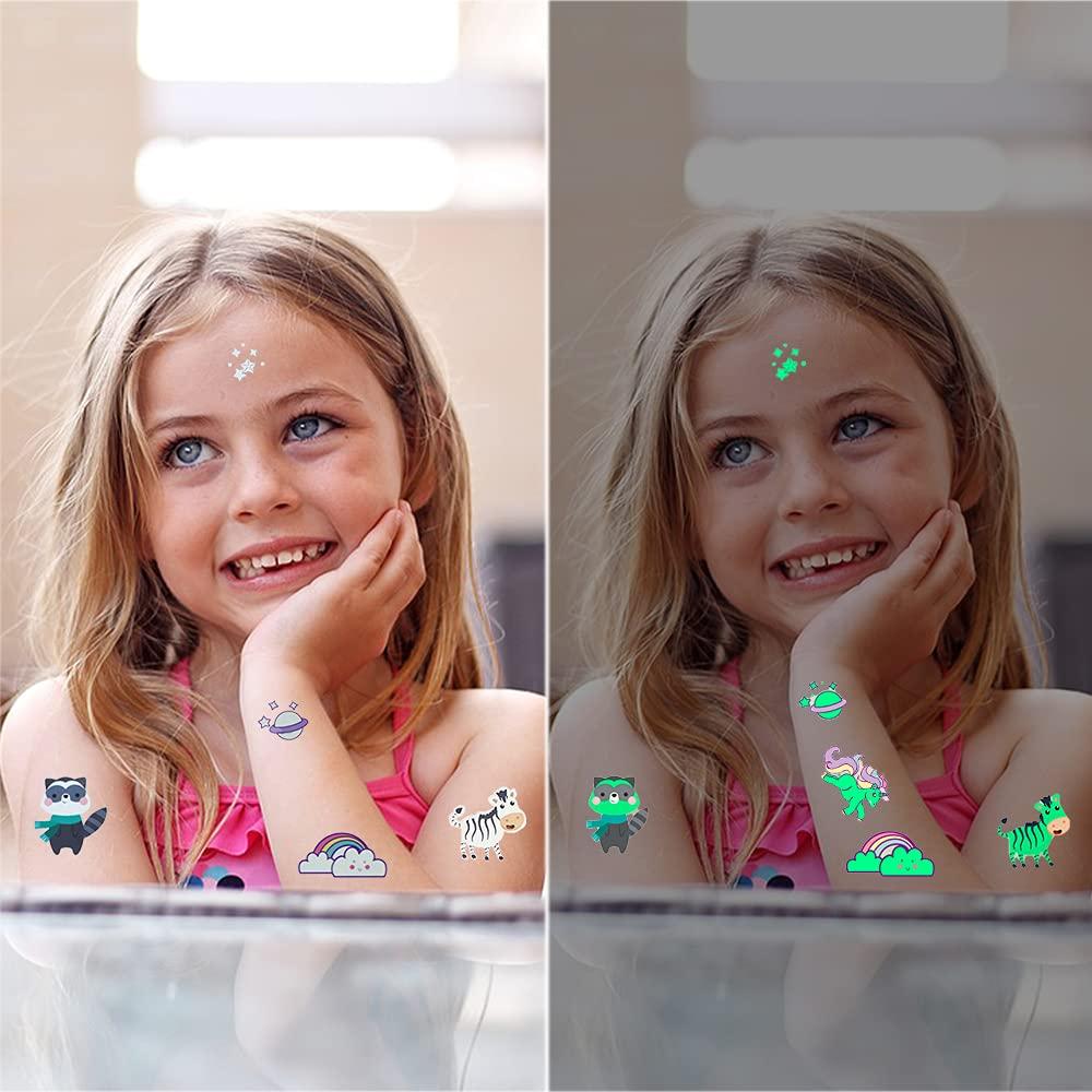 Tatuajes Temporales Brillantes AIRNOGO 310 Estilos para Niños