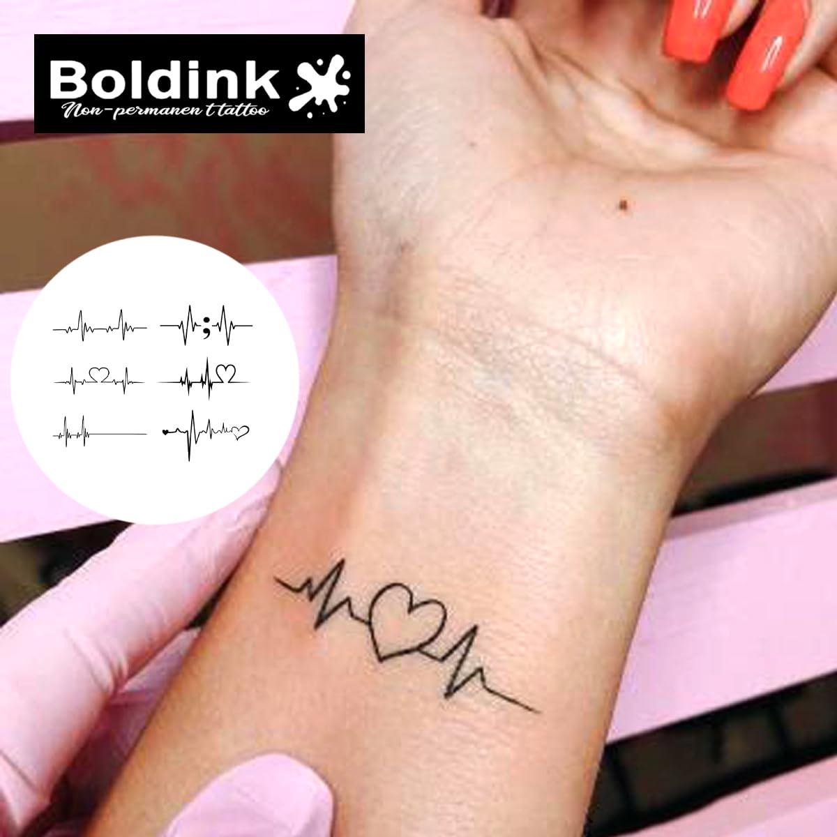 Tatuajes Semipermanentes Boldink Electrocardiograma 7-14 Días