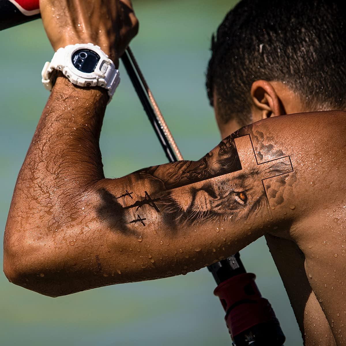 Tatuajes Temporales Impermeables Esoul - 2 Hojas 11.4x21cm