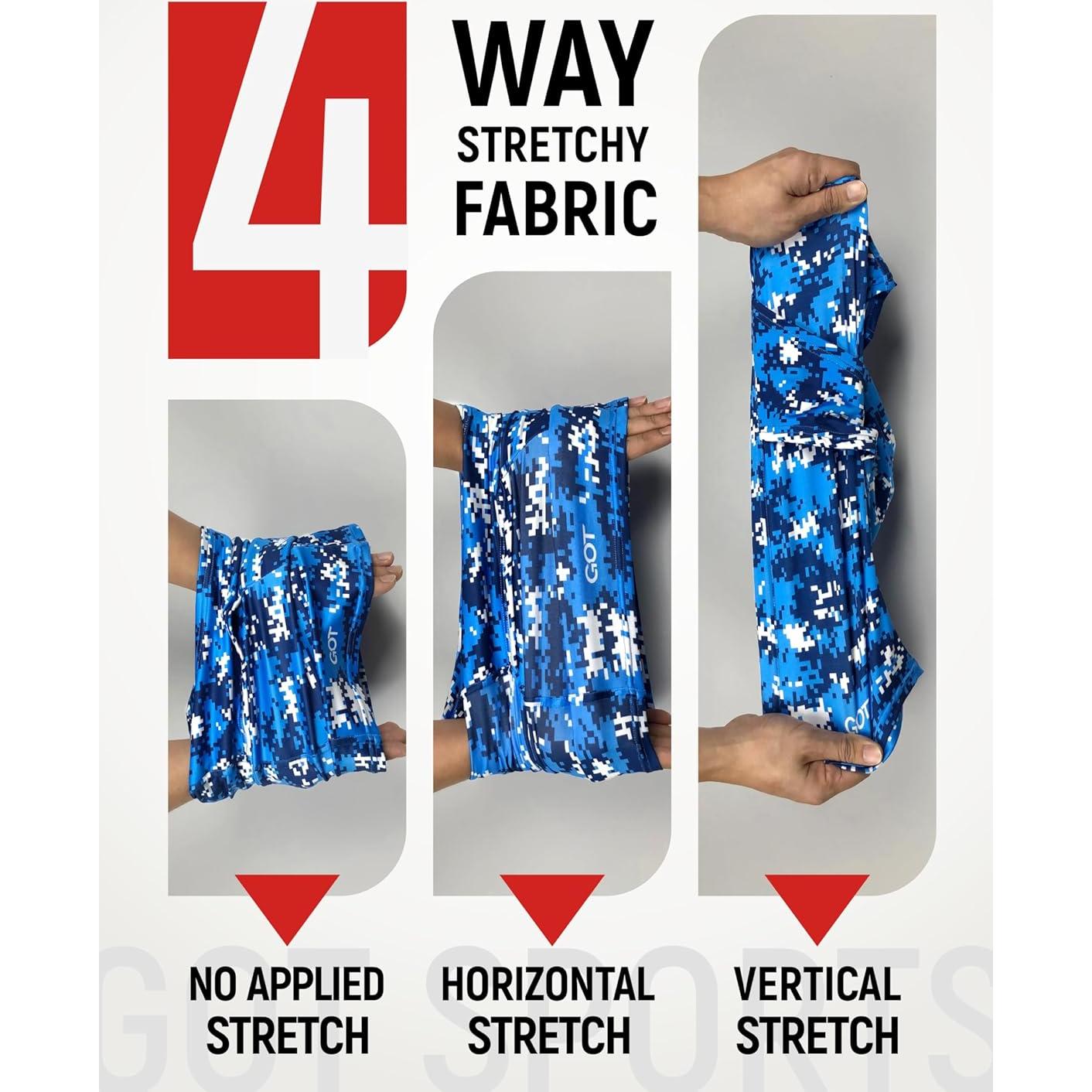 Balaclava GOT Sports UPF 50+ Camuflaje Azul para Esquí