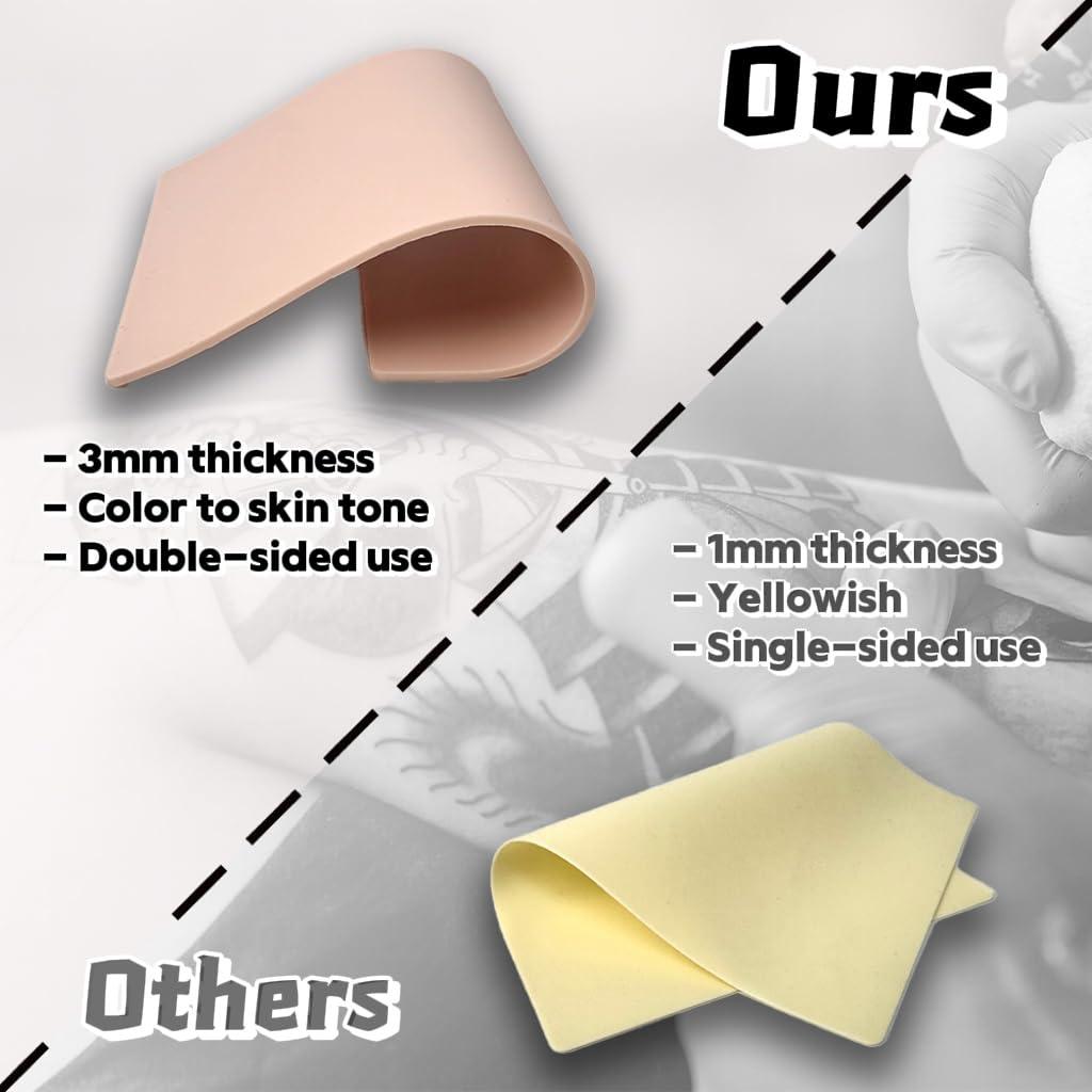 Piel de Práctica para Tatuaje Stidgbo 10 Pcs 3 mm 19.6x14.7 cm