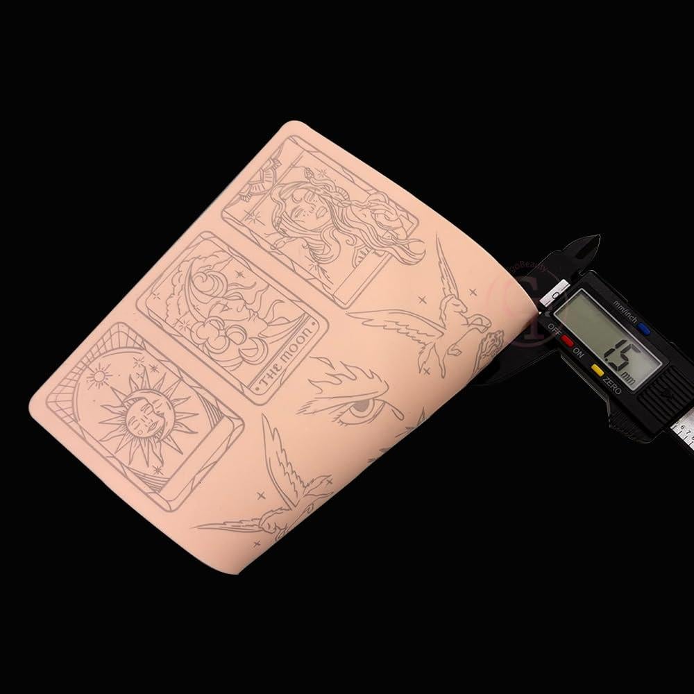 Pieles de Práctica de Tatuaje TgoBeauty Doble Cara 2pcs