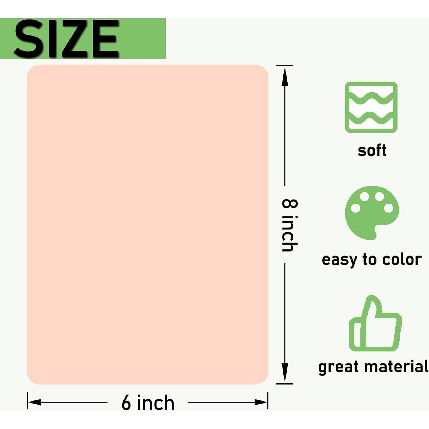 Kit de Práctica de Tatuaje Beoncall - 40 Piezas, Piel Falsa y Papel A4