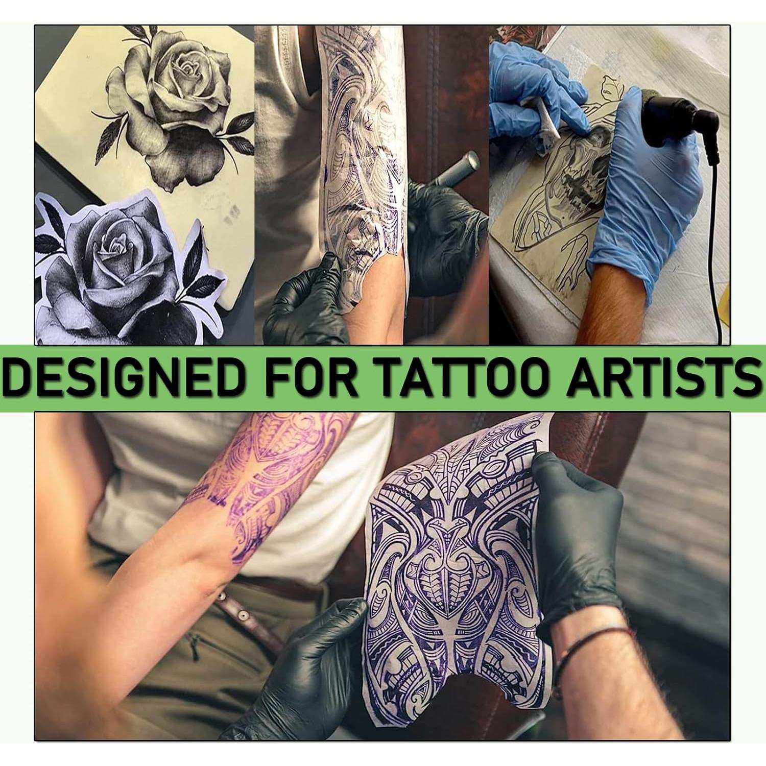 Kit de Práctica de Tatuaje Beoncall - 40 Piezas, Piel Falsa y Papel A4