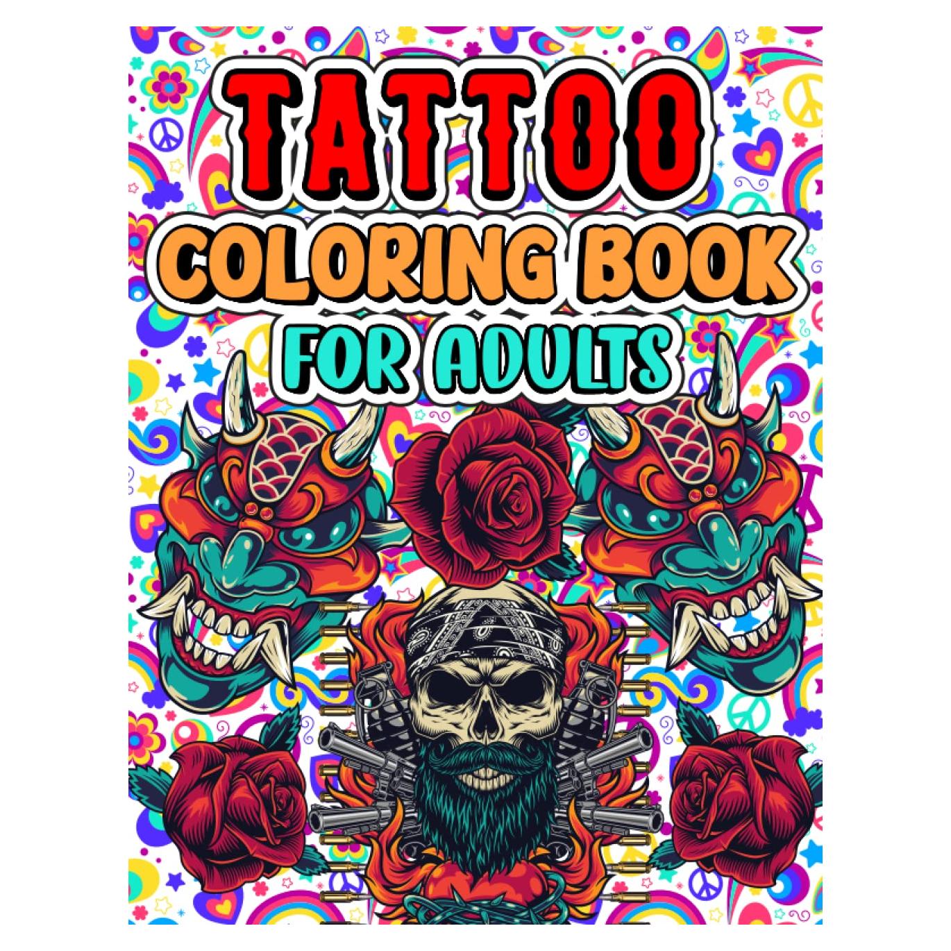Tatoo coloring book for adults: A relaxing coloring book of tattoos with distinctive & modern Tattoo Designs for Real Tattoo Artists, Professionals and Amateurs