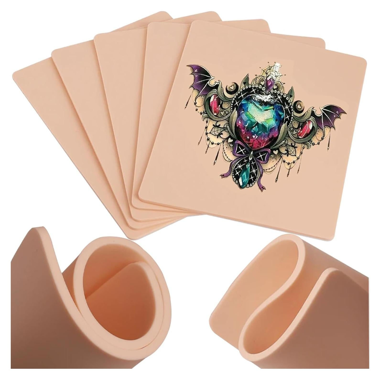 Piel de Práctica de Tatuaje 3MM Prgislew 10 Piezas 18.8x14.2cm