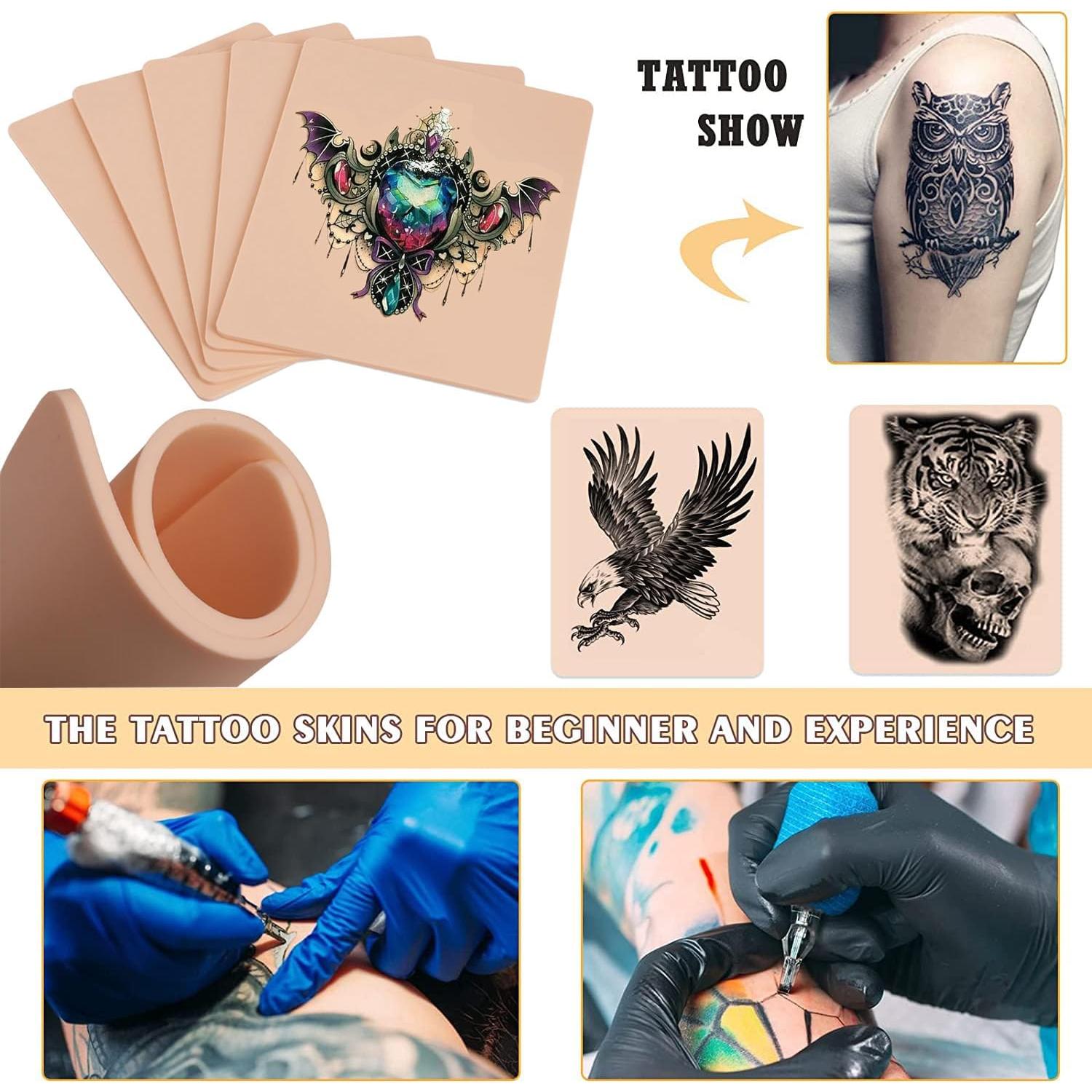 Piel de Práctica de Tatuaje 3MM Prgislew 10 Piezas 18.8x14.2cm