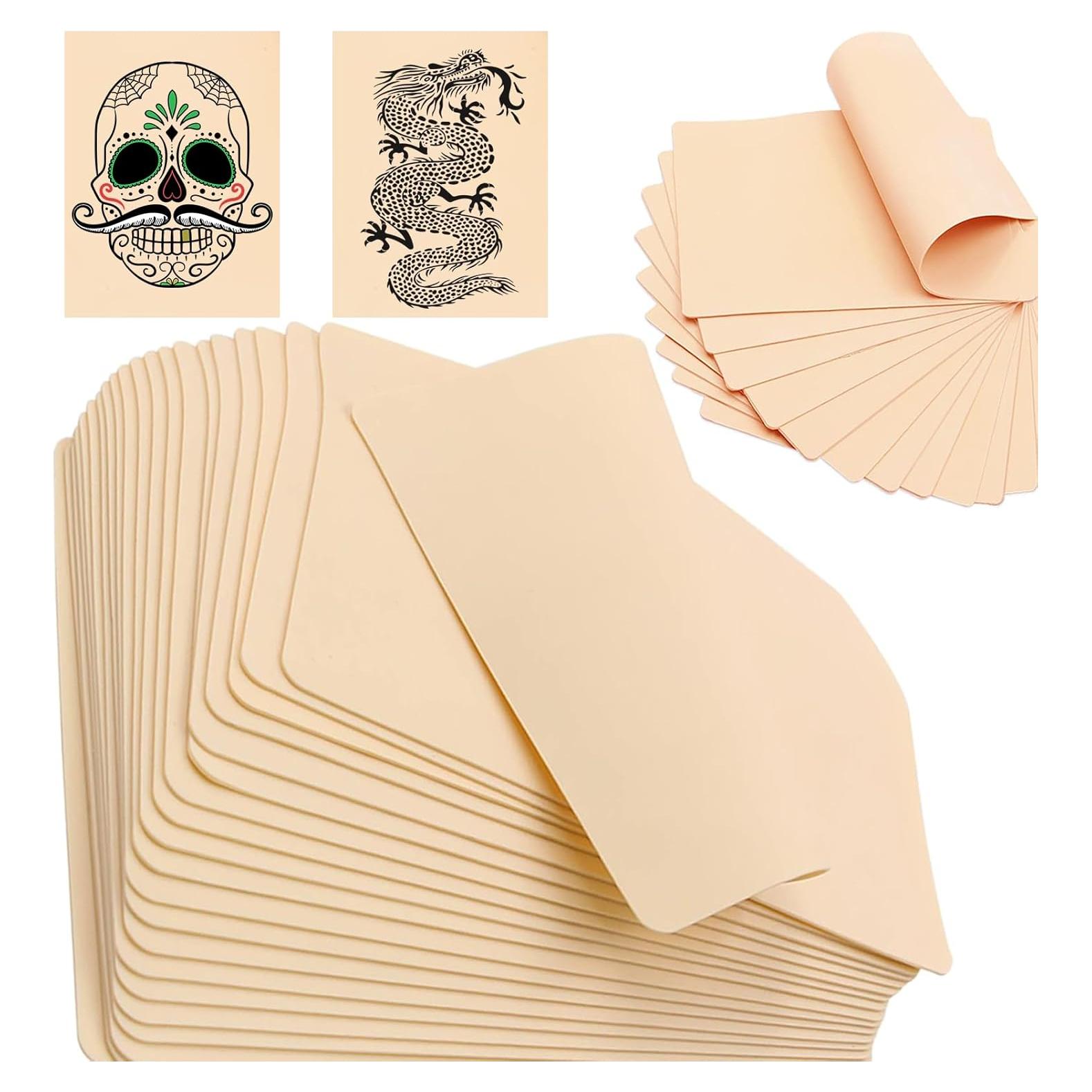 Pieles de Práctica de Tatuaje Yugui 15pcs Doble Cara 18.8x14.2cm