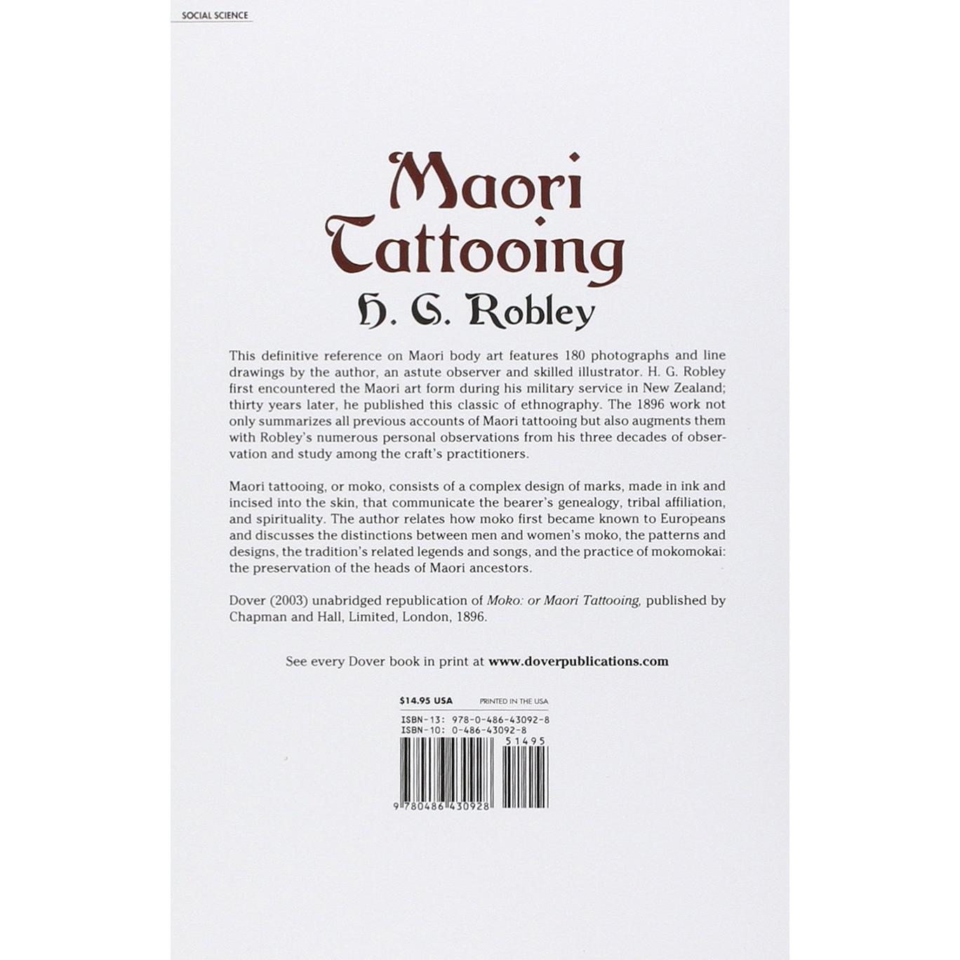 Maori Tattooing (Dover Pictorial Archives)