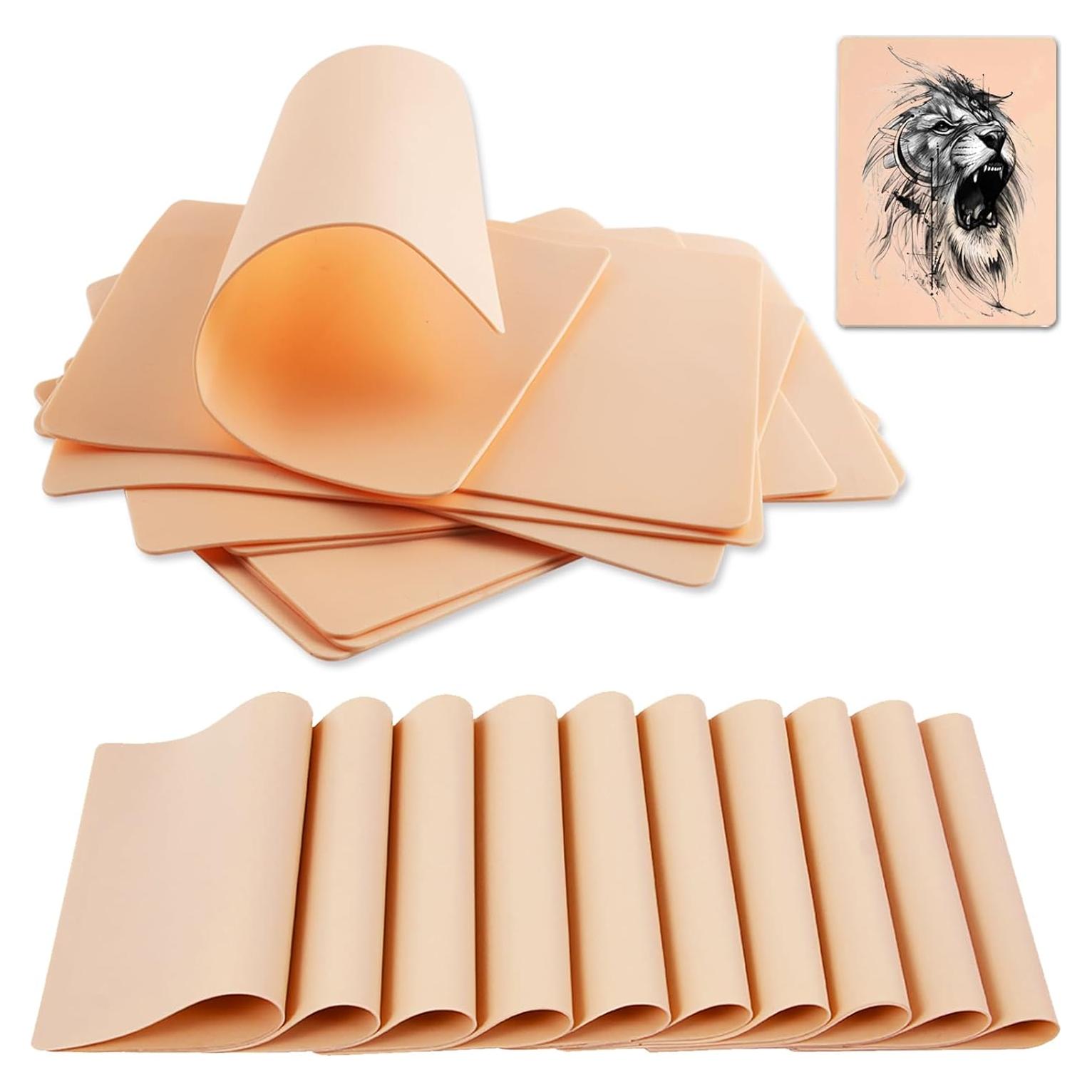 Piel de Práctica de Tatuaje Combofix 10 Pcs 18.8x14.2 cm