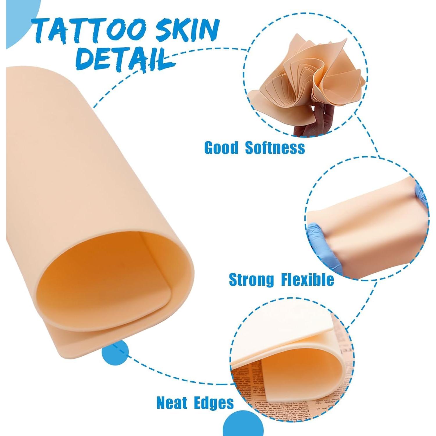 Piel de Práctica de Tatuaje Combofix 10 Pcs 18.8x14.2 cm