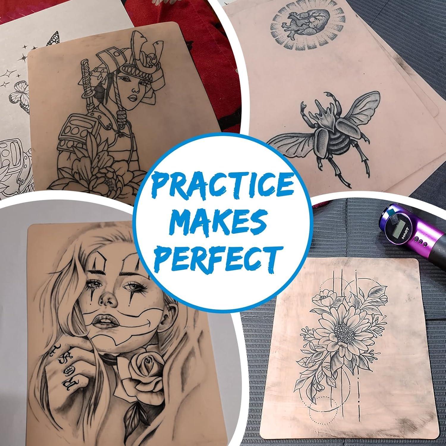 Piel de Práctica de Tatuaje Combofix 10 Pcs 18.8x14.2 cm