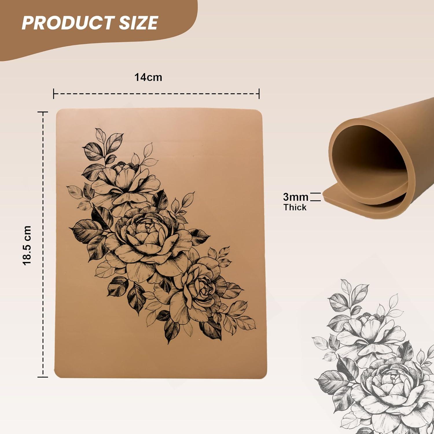 Piel Falsa de Práctica para Tatuaje Caktus - 10 Piezas 14x18.5cm