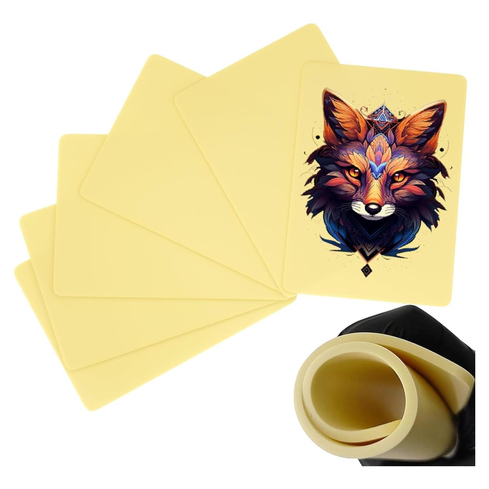 6 Piezas Pieles Falsas para Tatuar TAIDU 30.5x20.3 cm 3mm