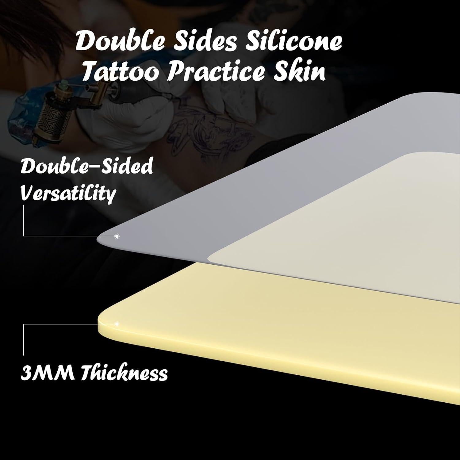 6 Piezas Pieles Falsas para Tatuar TAIDU 30.5x20.3 cm 3mm