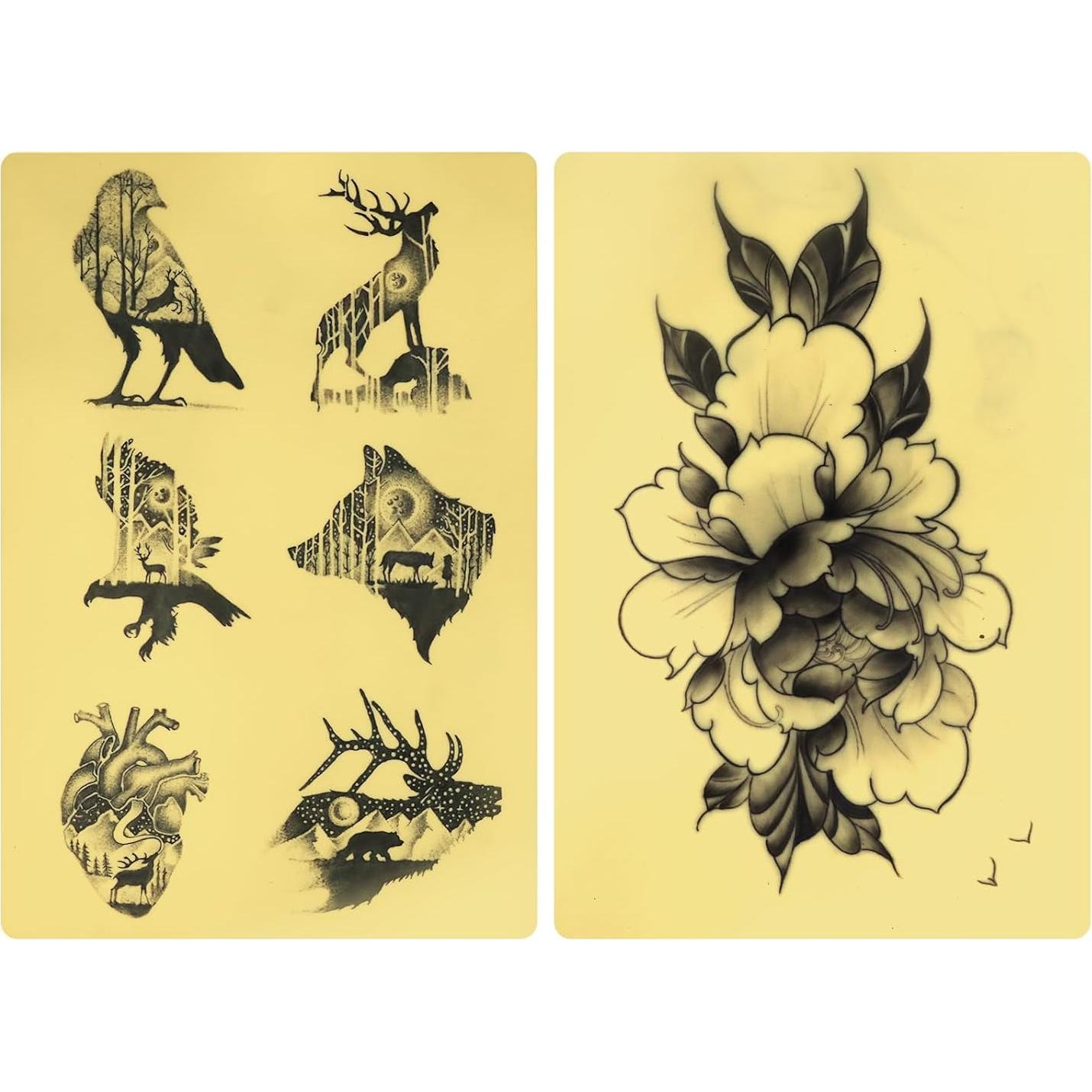 6 Piezas Pieles Falsas para Tatuar TAIDU 30.5x20.3 cm 3mm