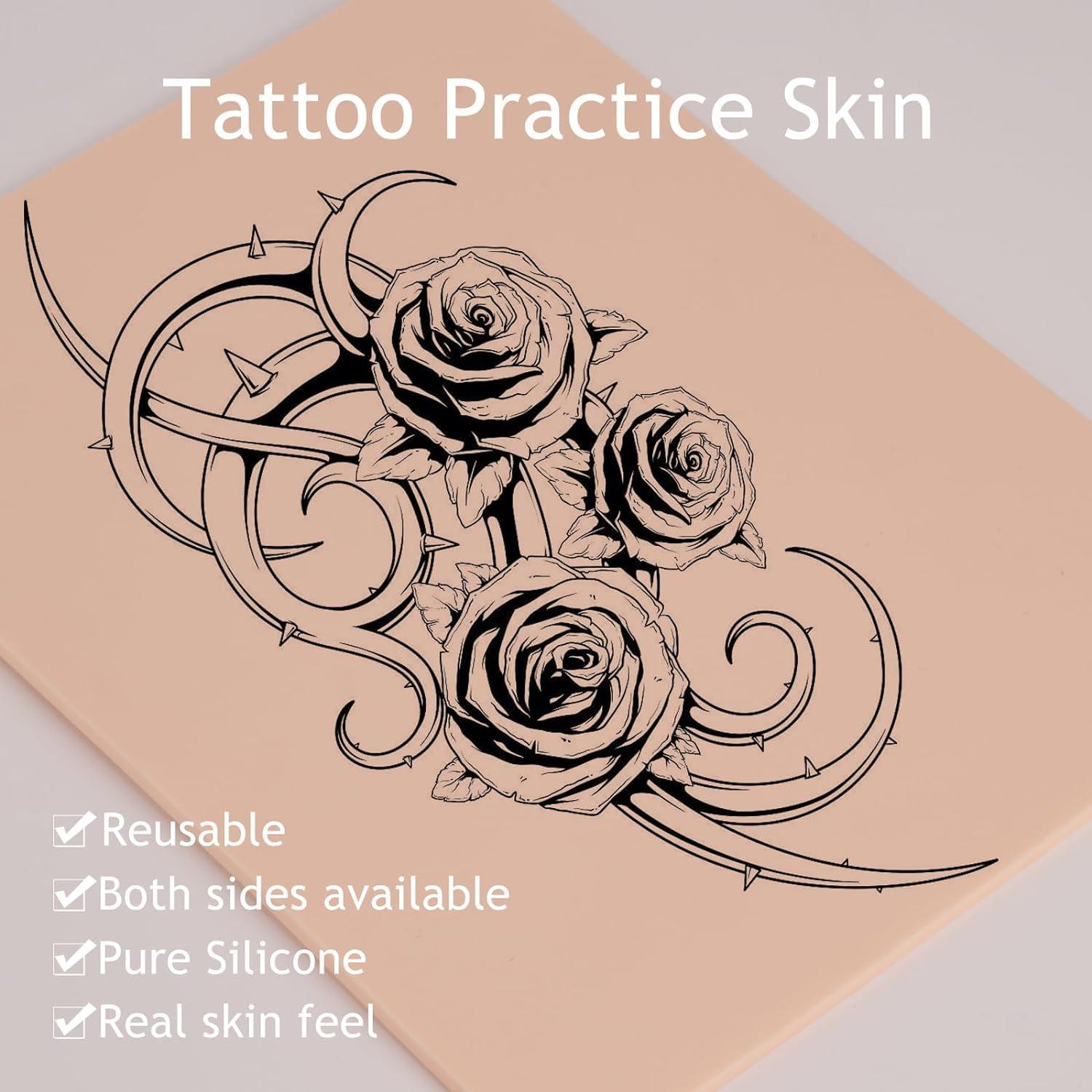 Piel de Práctica para Tatuaje Beoncall 12pcs 18.8x14.2cm 3mm