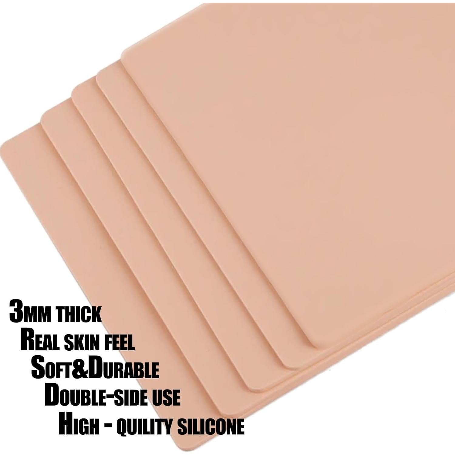 Piel de Práctica para Tatuaje Beoncall 12pcs 18.8x14.2cm 3mm