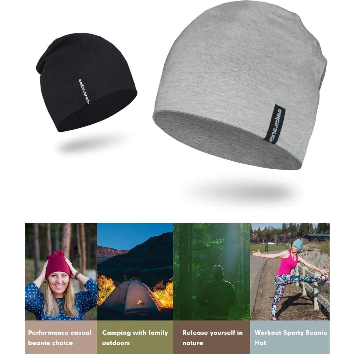 Gorro multifuncional Empirelion gris claro para correr