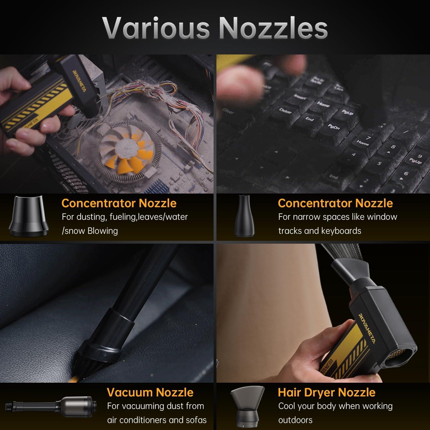 Soplador de Aire Comprimido Eléctrico Royaheta 130000RPM