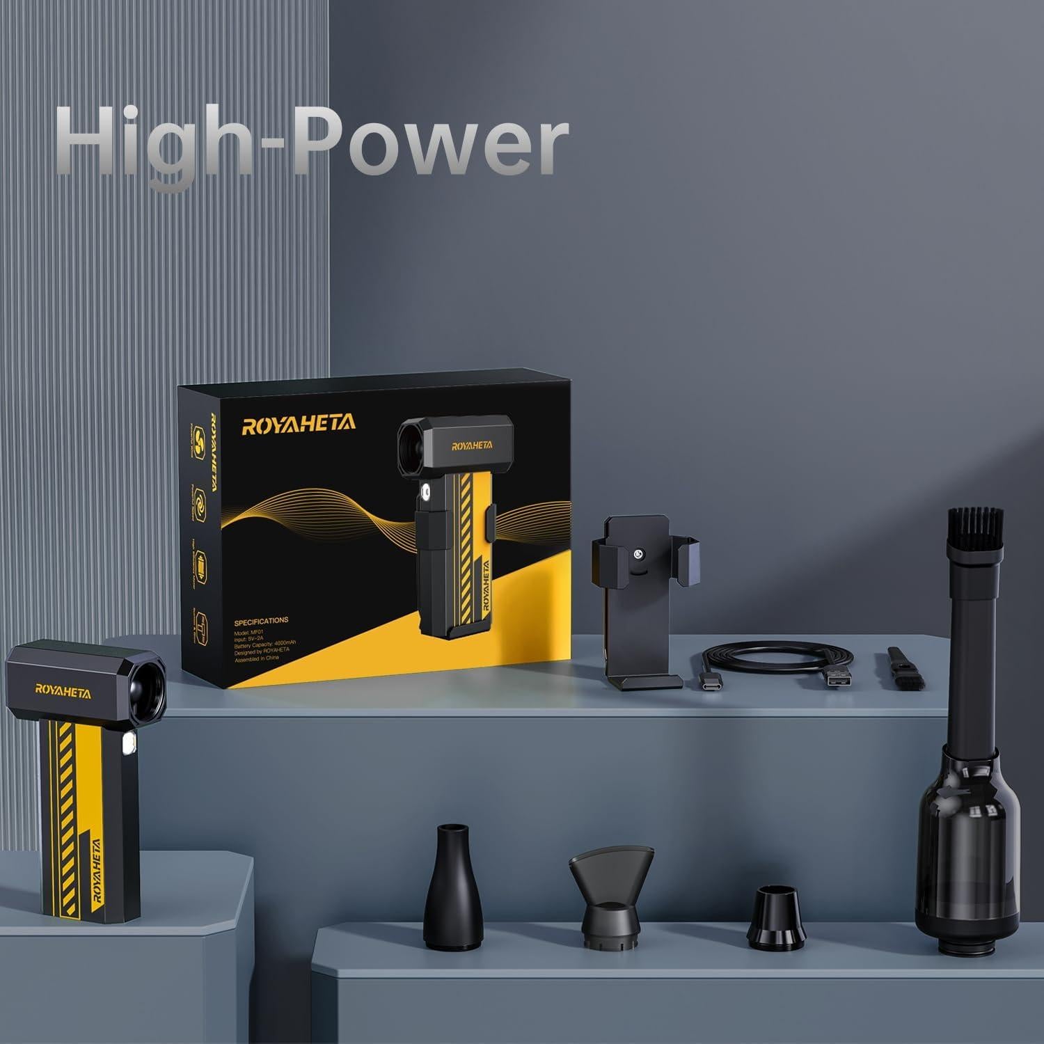 Soplador de Aire Comprimido Eléctrico Royaheta 130000RPM