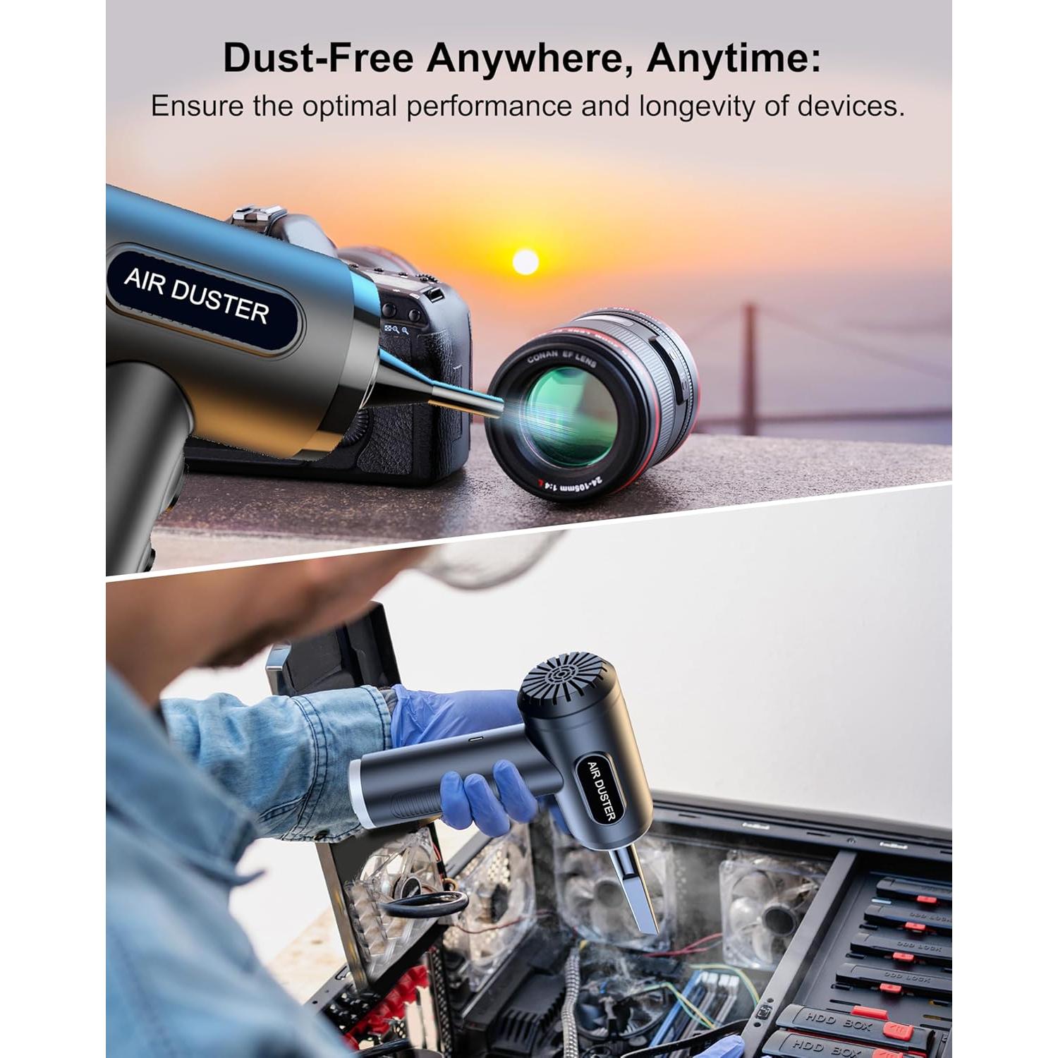 Soplador de Aire Comprimido LIHAN VC018 Inalámbrico 3 Velocidades