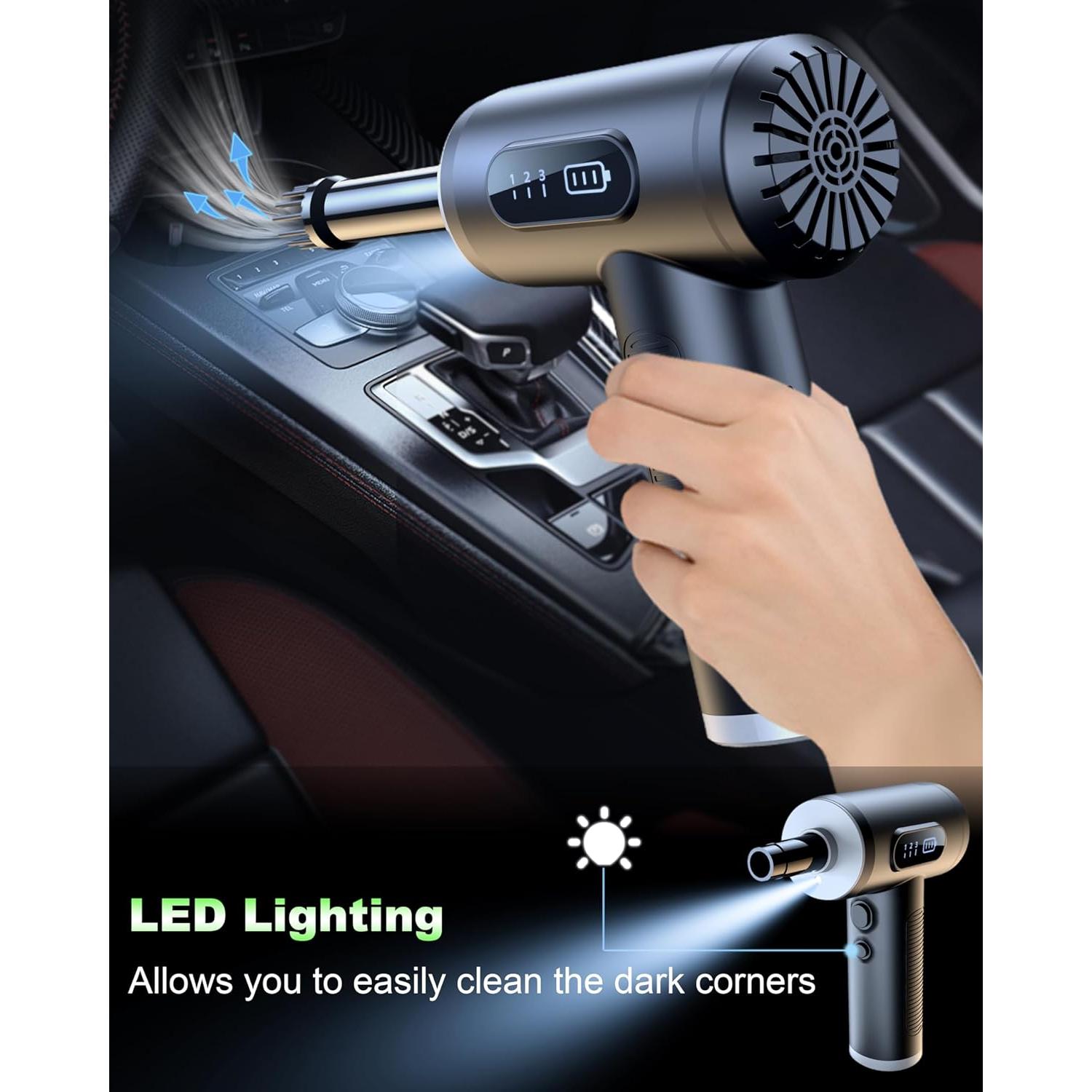 Soplador de Aire Comprimido LIHAN VC018 Inalámbrico 3 Velocidades