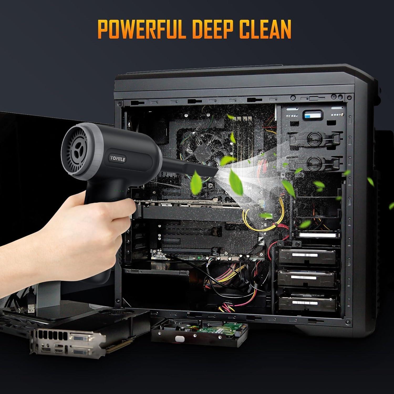 Soplador de aire comprimido Yomile 2 en 1 180000RPM 9000mAh