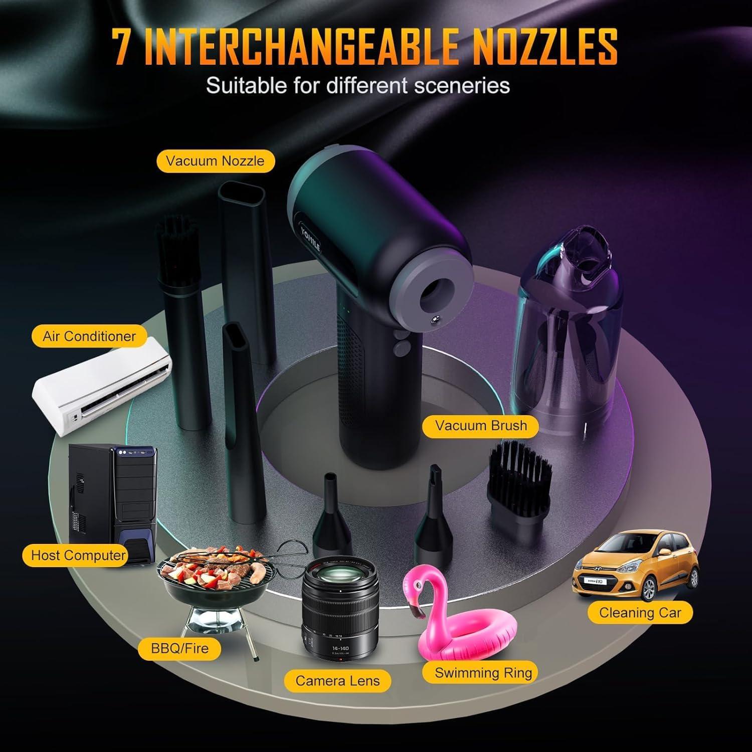 Soplador de aire comprimido Yomile 2 en 1 180000RPM 9000mAh