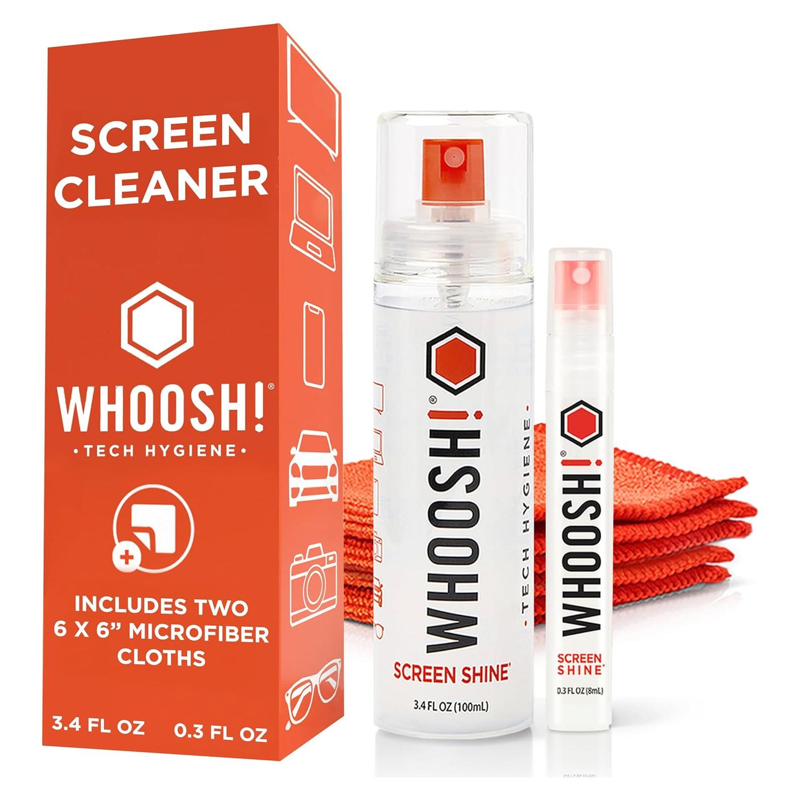 Limpiador de Pantallas WHOOSH! Duo 100ml + 9ml con Paños