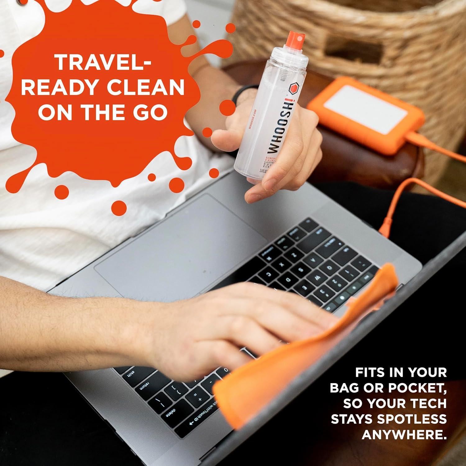 Limpiador de Pantallas WHOOSH! Duo 100ml + 9ml con Paños