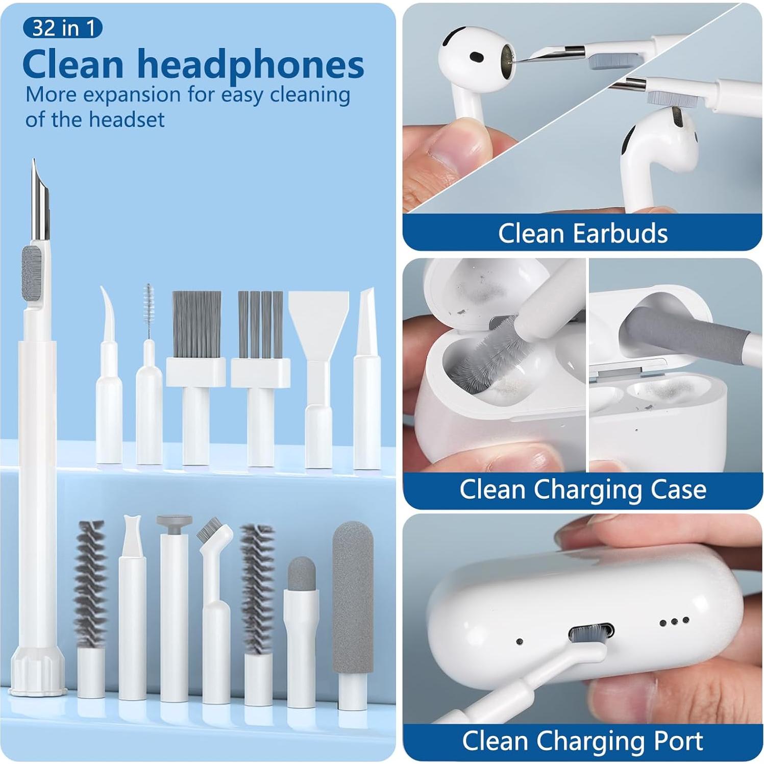 Kit de limpieza 32 en 1 para dispositivos electrónicos - Inesore