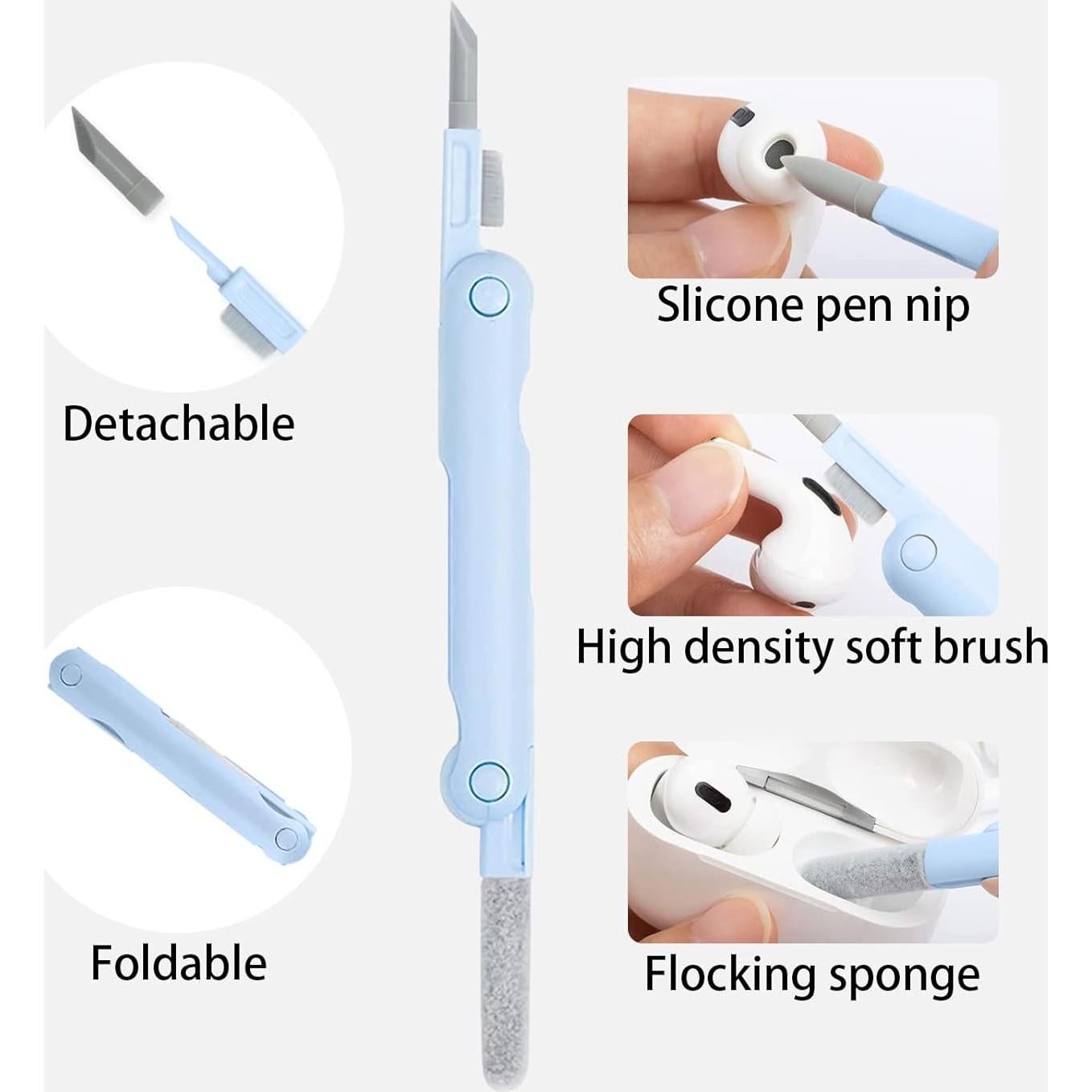 Kit de Limpieza Electrónica 7 en 1 CRYSFIY - Azul