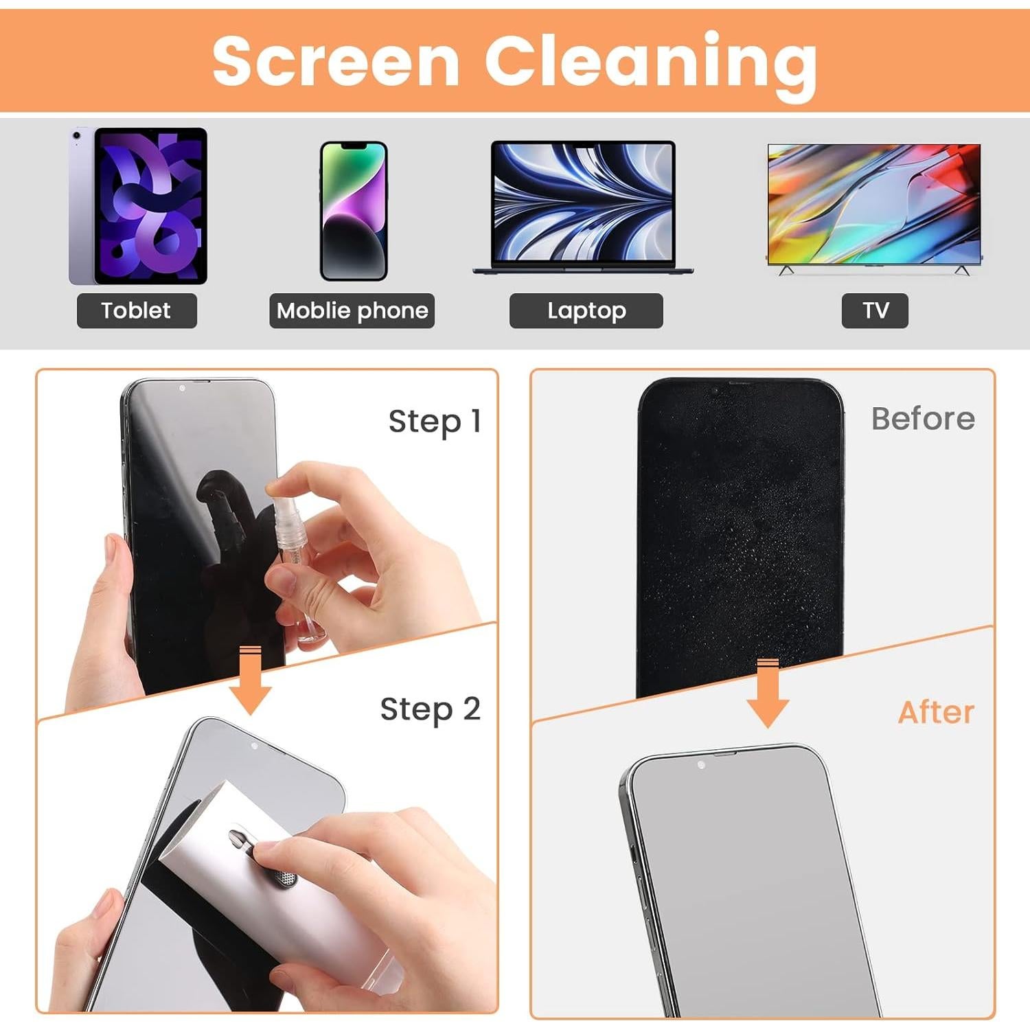 Kit de limpieza 7 en 1 VUBOJO para dispositivos electrónicos