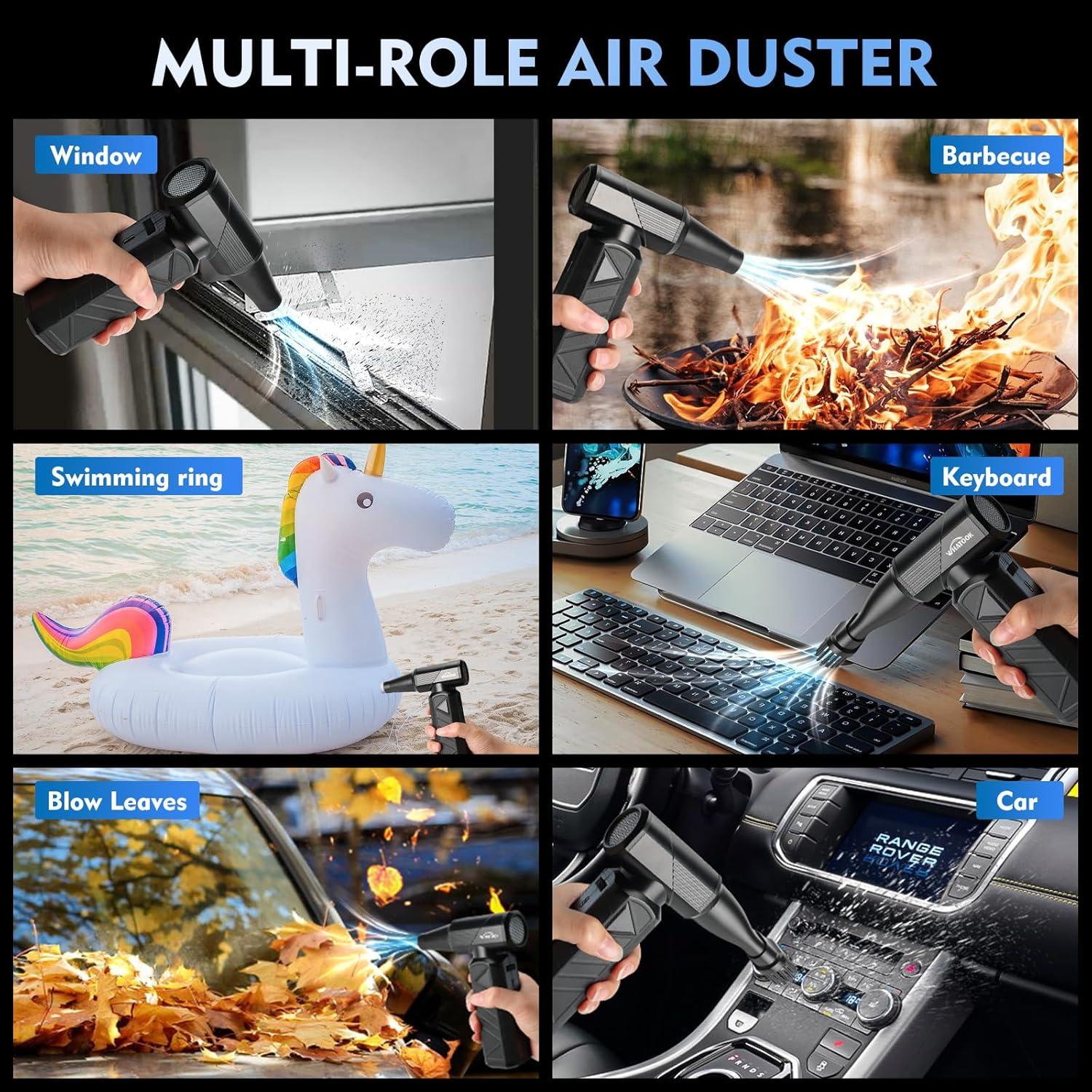 Soplador de Aire Comprimido WHATOOK W02 180000 RPM Negro