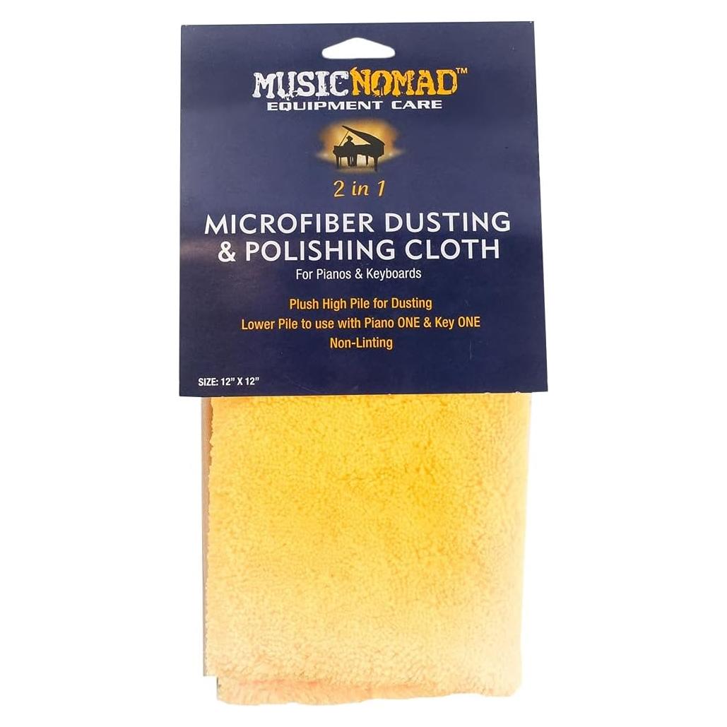 Paño de Microfibra MusicNomad MN230 para Limpieza de Pianos