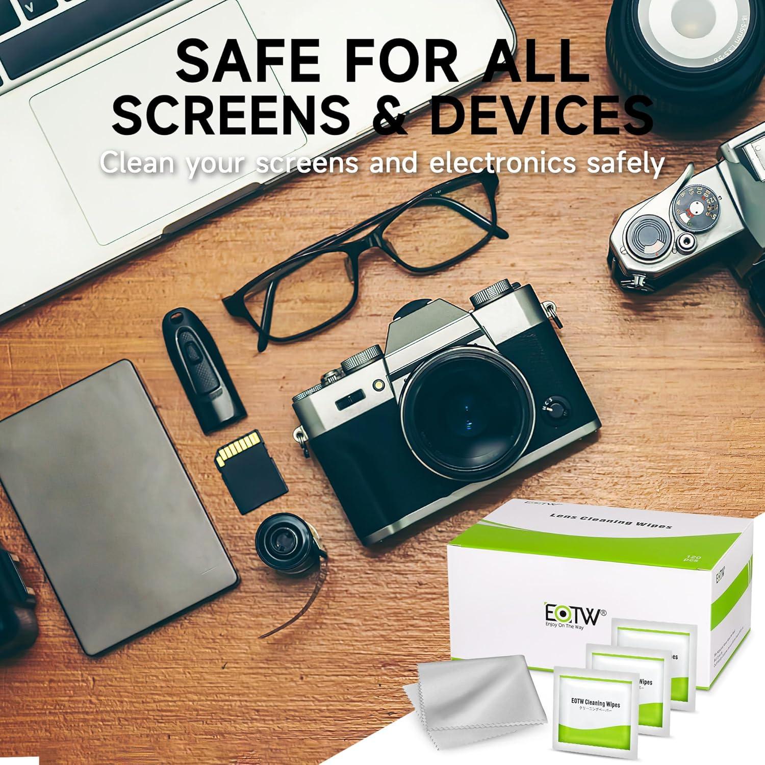 Toallitas Limpiadoras de Pantallas EOTW 120 Piezas Pre-humedecidas