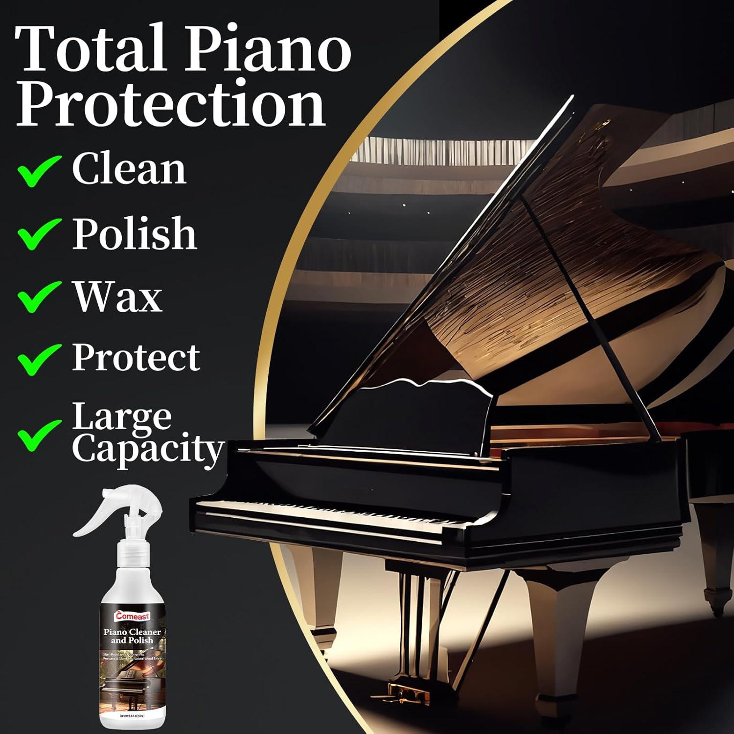 Limpiador y Pulidor de Piano Comeast 250 ml - Brillo y Protección
