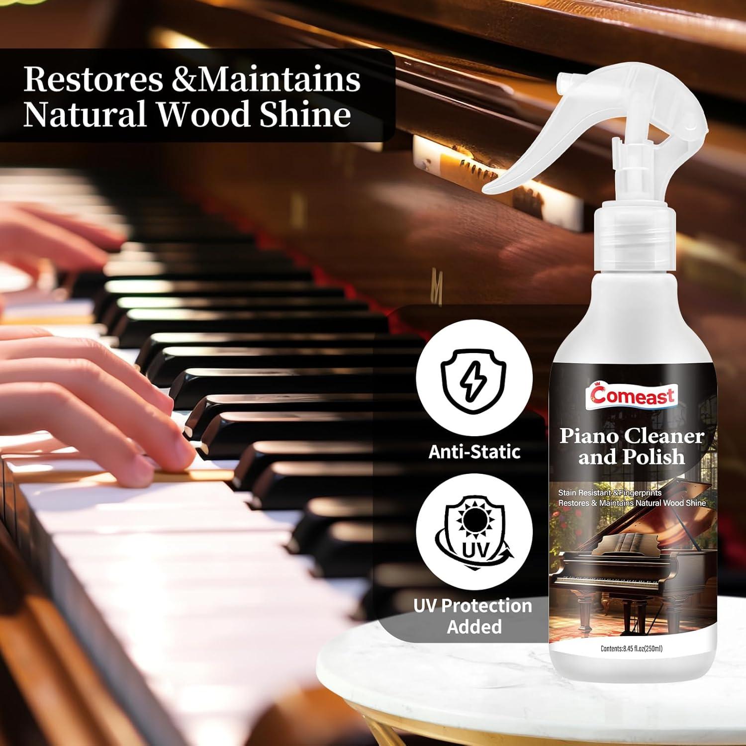 Limpiador y Pulidor de Piano Comeast 250 ml - Brillo y Protección