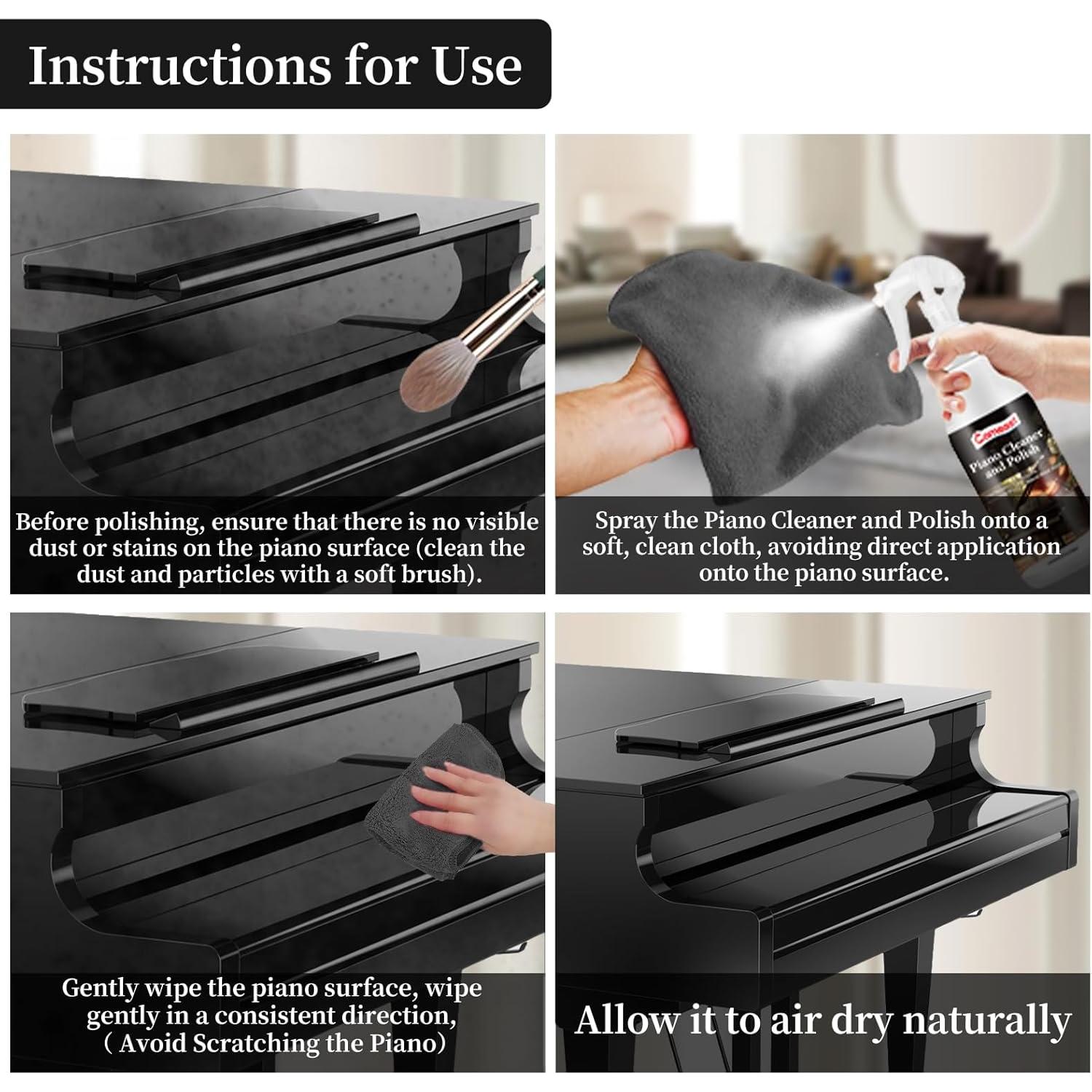 Limpiador y Pulidor de Piano Comeast 250 ml - Brillo y Protección