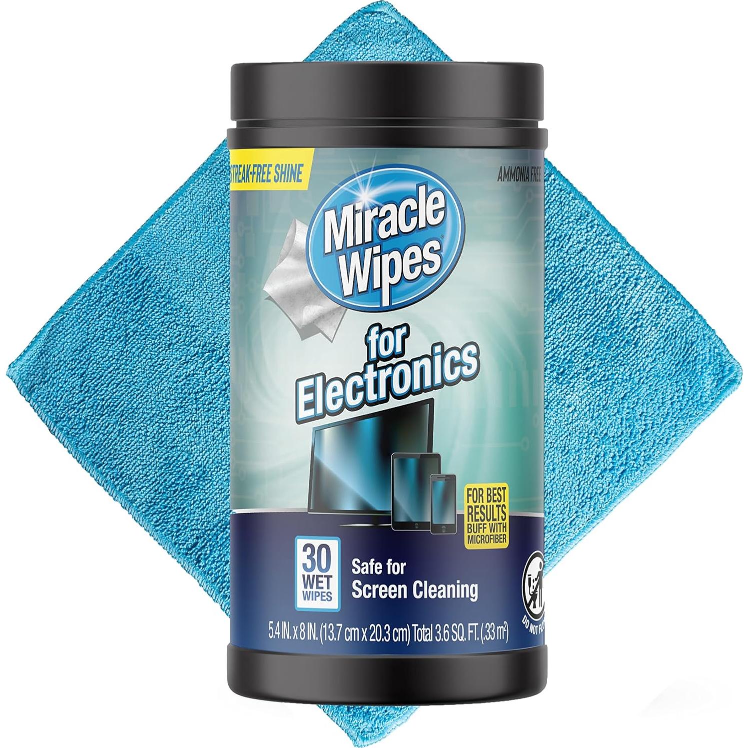 Toallitas Milagrosas para Limpieza de Pantallas - 30 Unidades