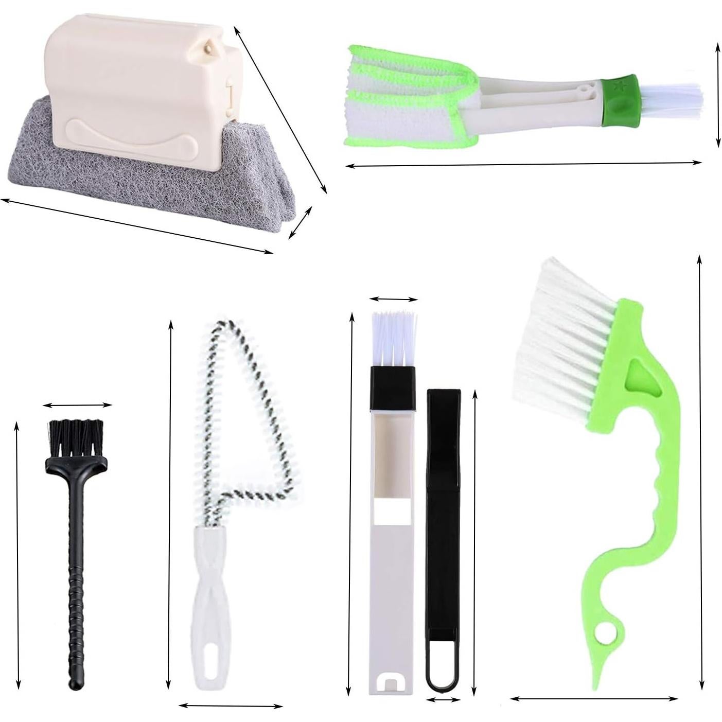 Juego de 8 Herramientas de Limpieza Runloon - Cepillos para Ranuras